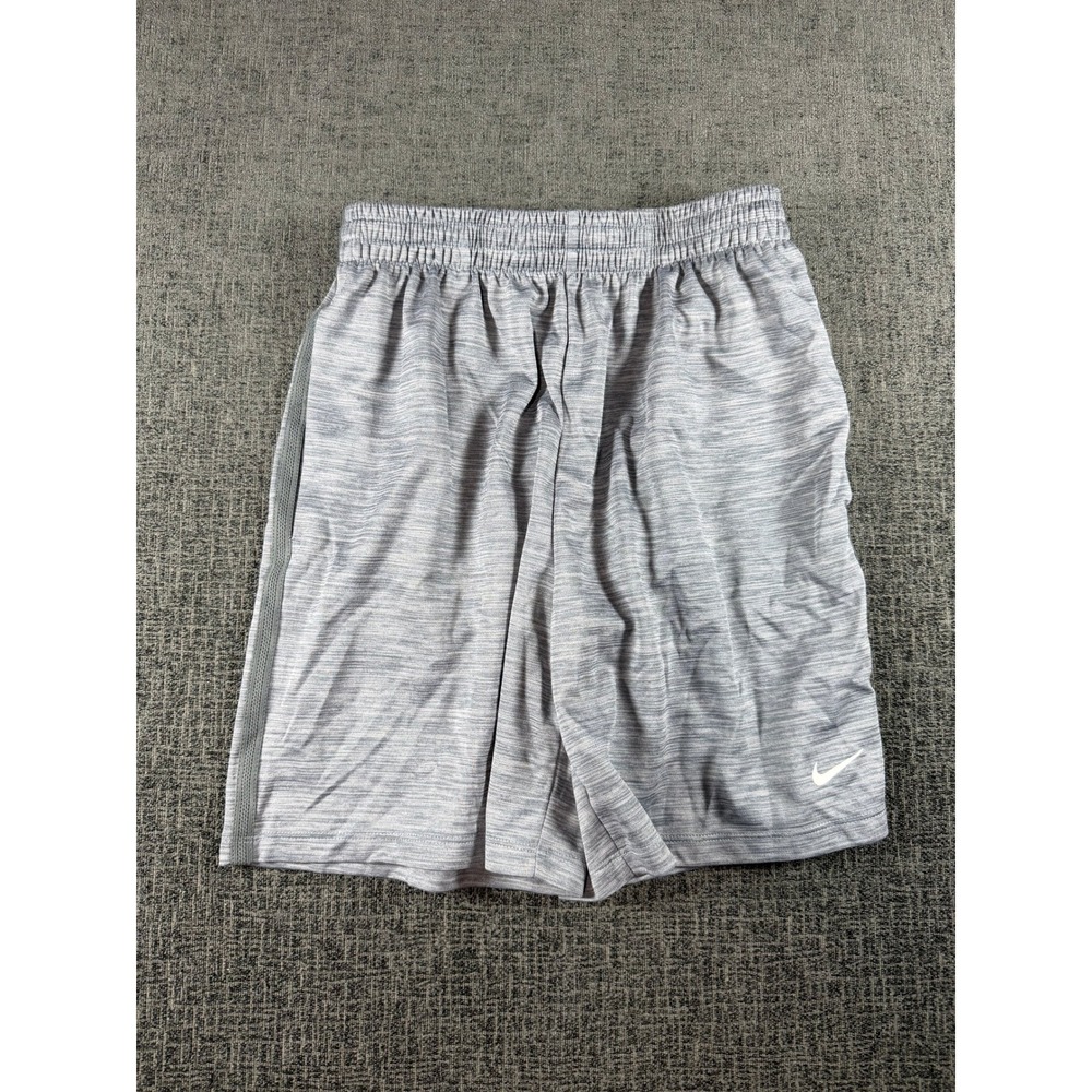 Nike Kids Dri-FIT Grey Space Dye Athletic Shorts Size Large HF9006-064